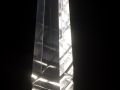 Lampada Obelisco cm 17x17x85 illuminato a led